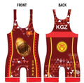 Kyrgyzstan World Team Wrestling Singlet Red