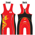 Vintage Japan World Team Wrestling Singlet Red