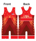 Team USA World Team Wrestling Singlet Red