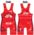 2025 Japan World Team Wrestling Singlet Red