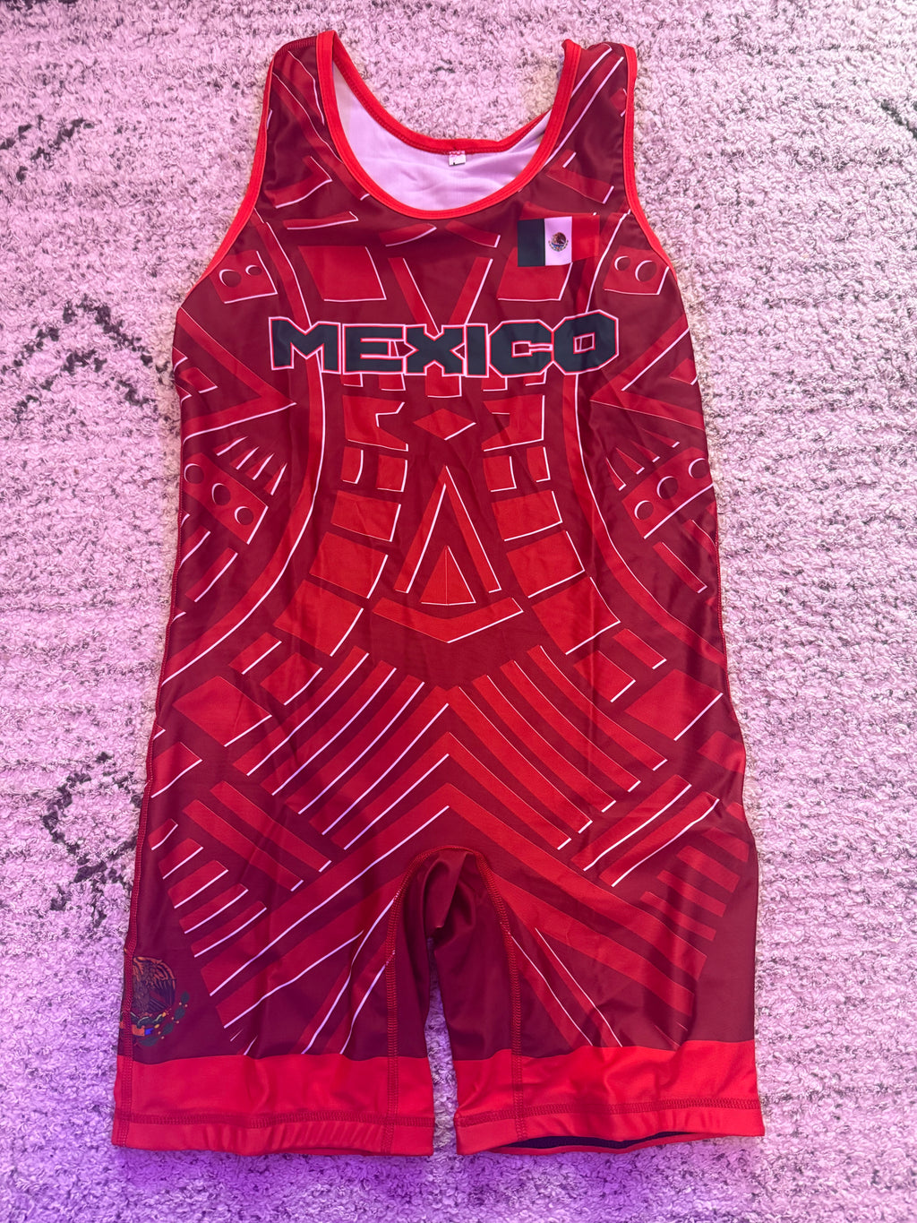 Team Mexico World Team Wrestling Singlet Red