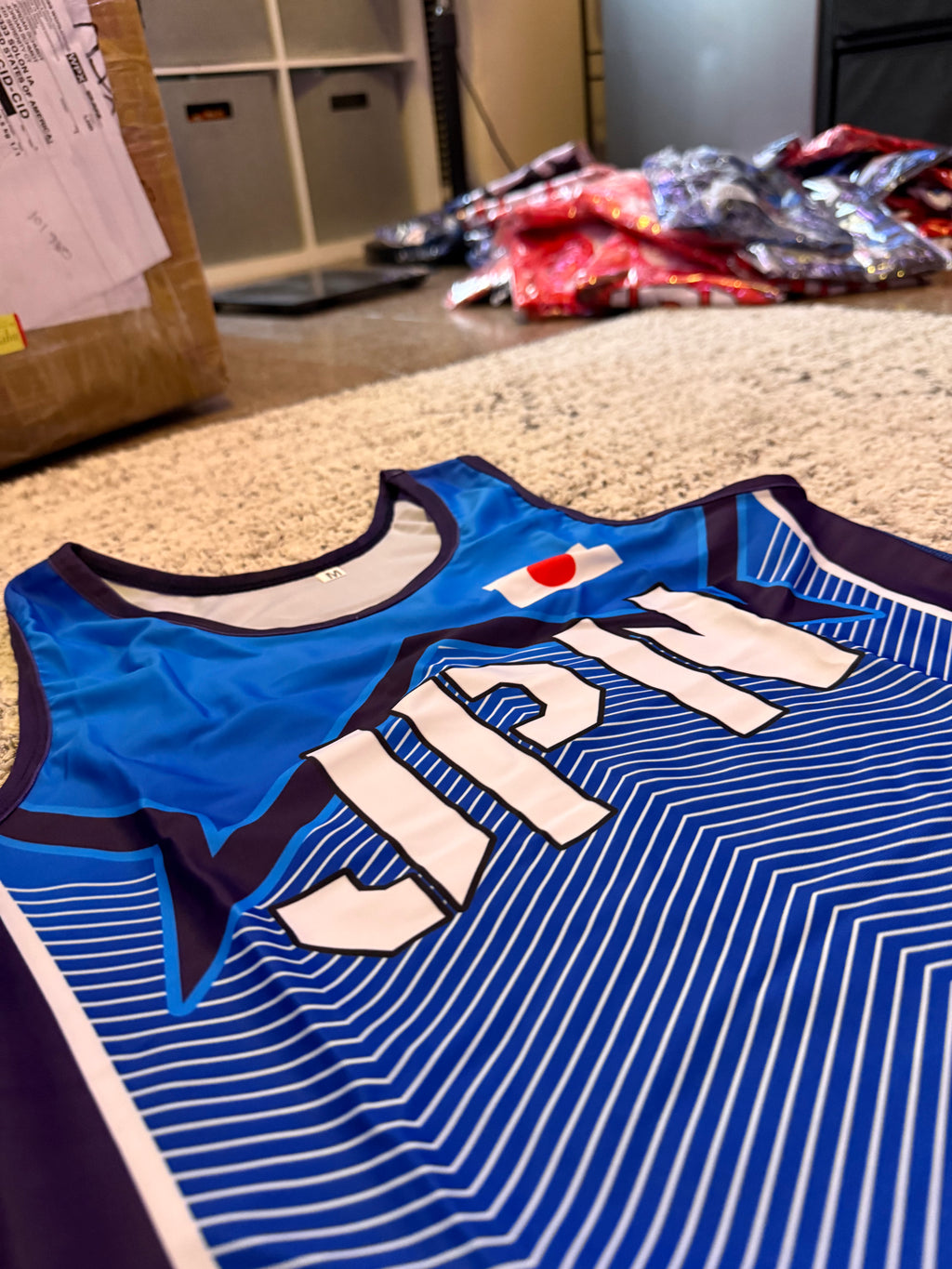 2020 Japan World Team Wrestling Singlet Blue