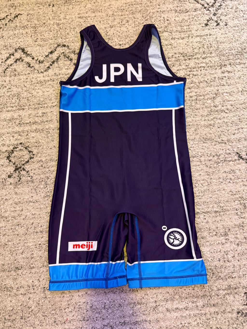 2020 Japan World Team Wrestling Singlet Blue