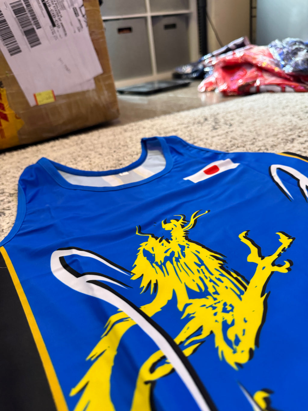 Vintage Japan Wrestling Wrestling Singlet Blue