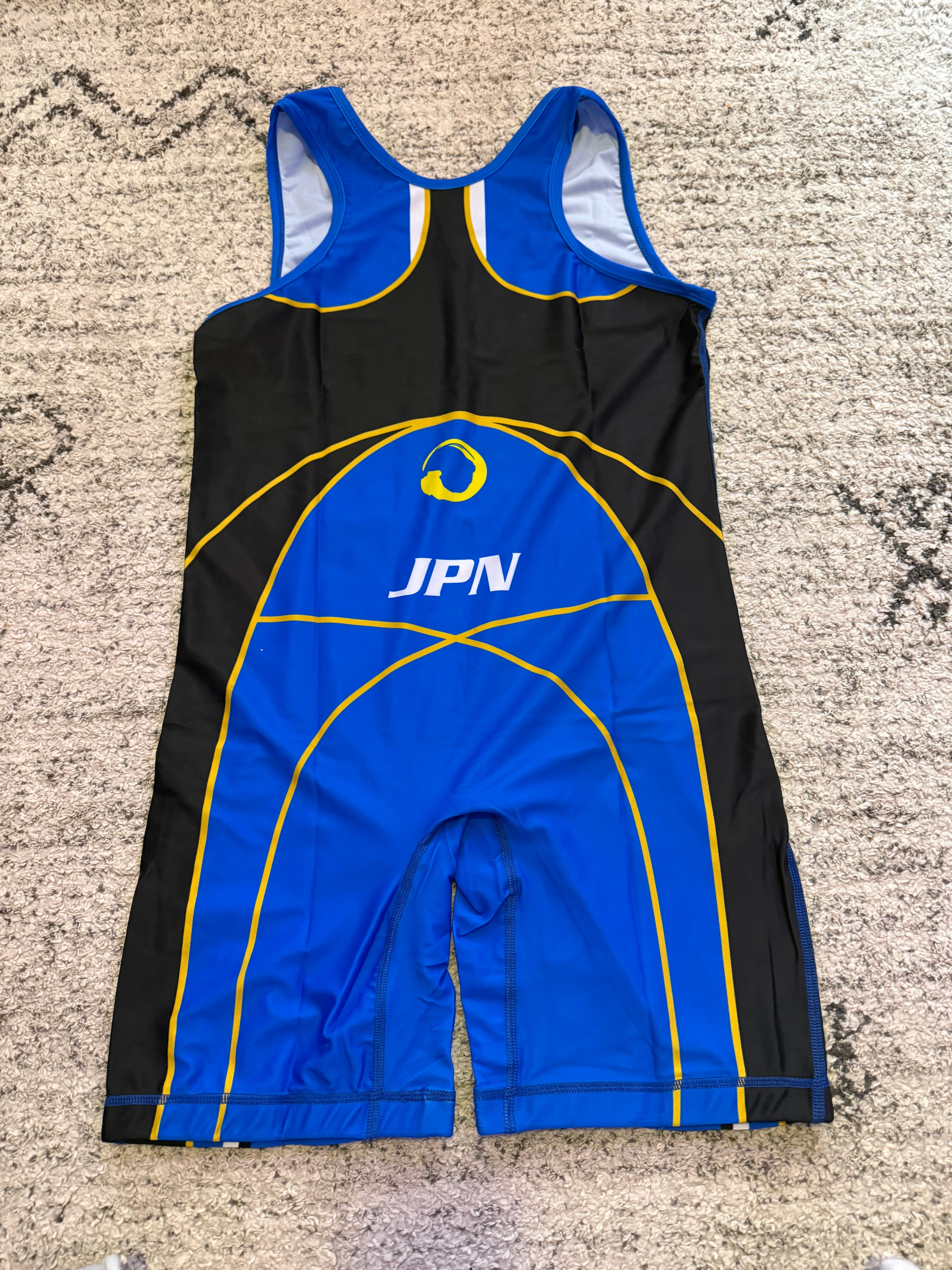 Vintage Japan Wrestling Wrestling Singlet Blue