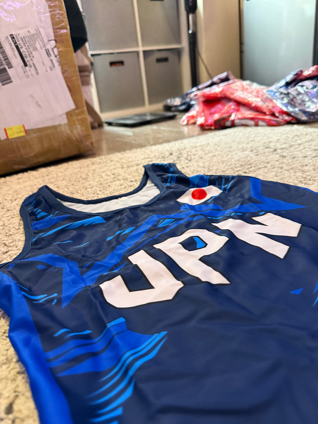 2025 Japan World Championship Wrestling Singlet Blue