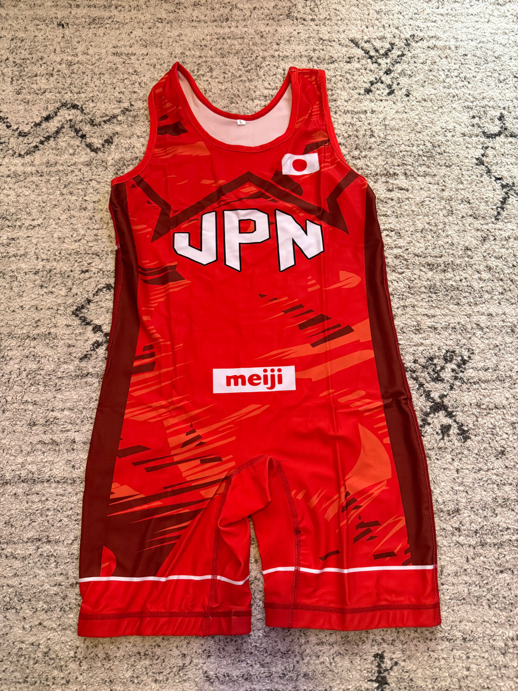2025 Japan World Team Wrestling Singlet Red