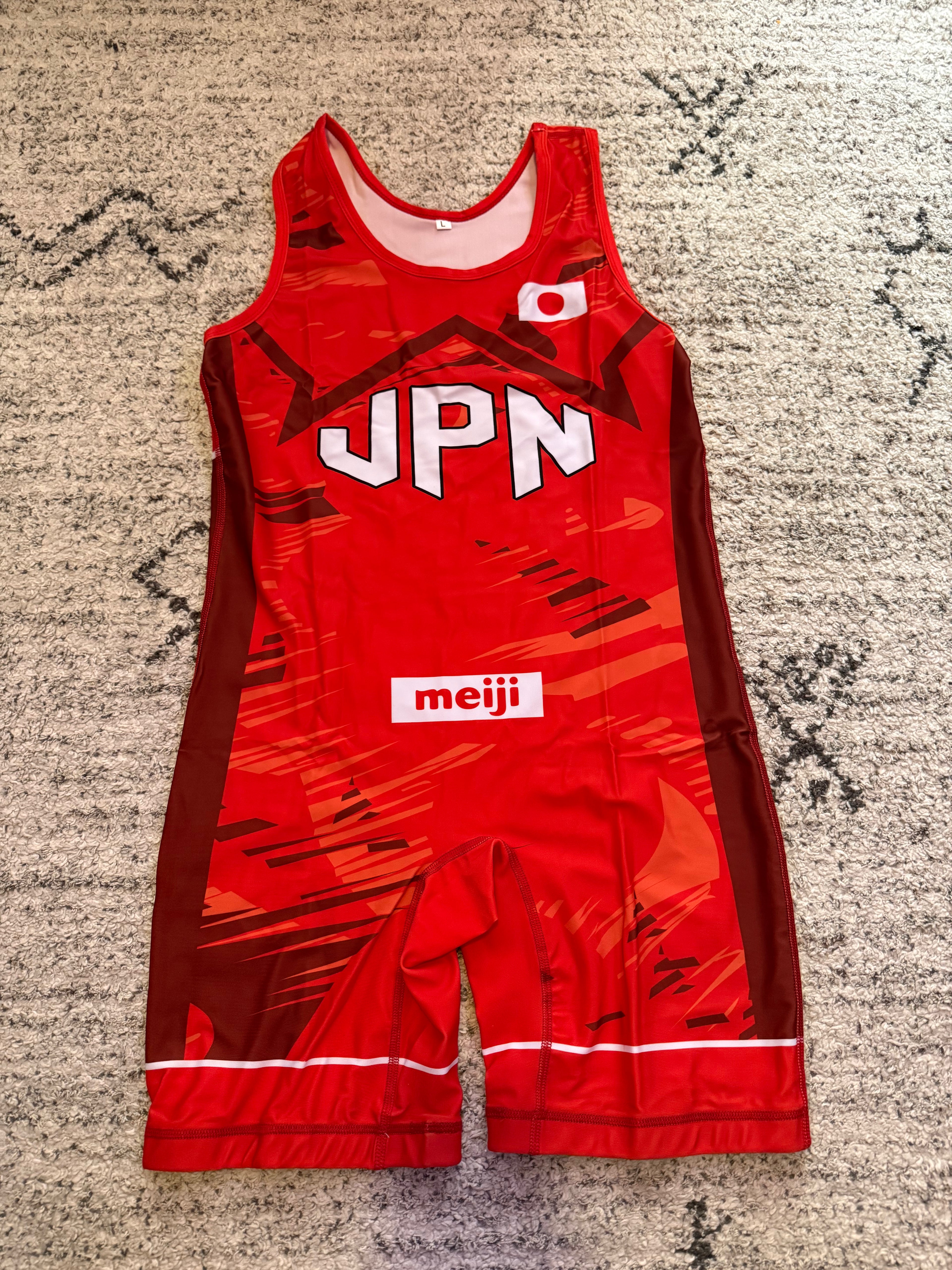 2025 Japan World Team Wrestling Singlet Red