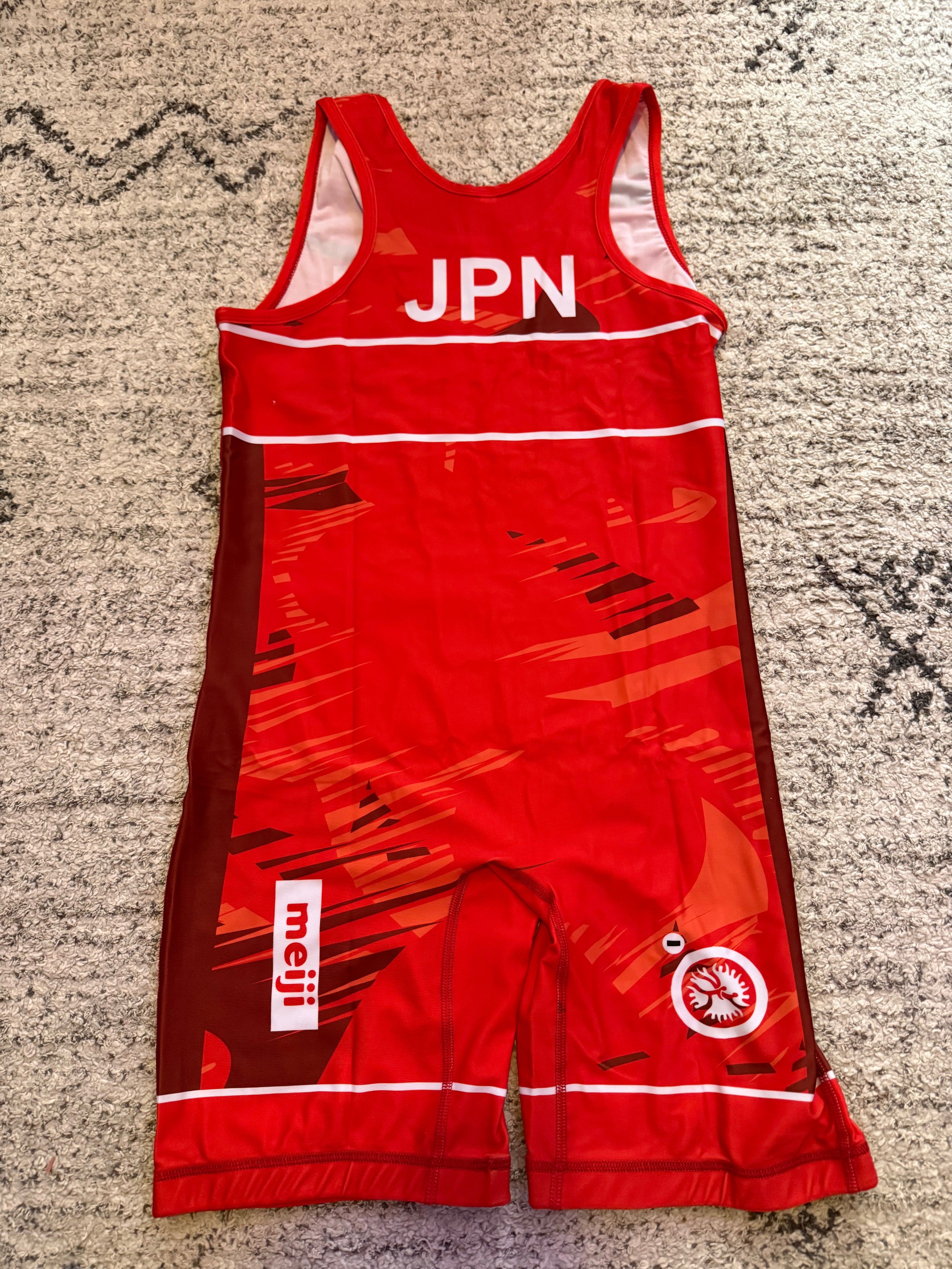2025 Japan World Team Wrestling Singlet Red