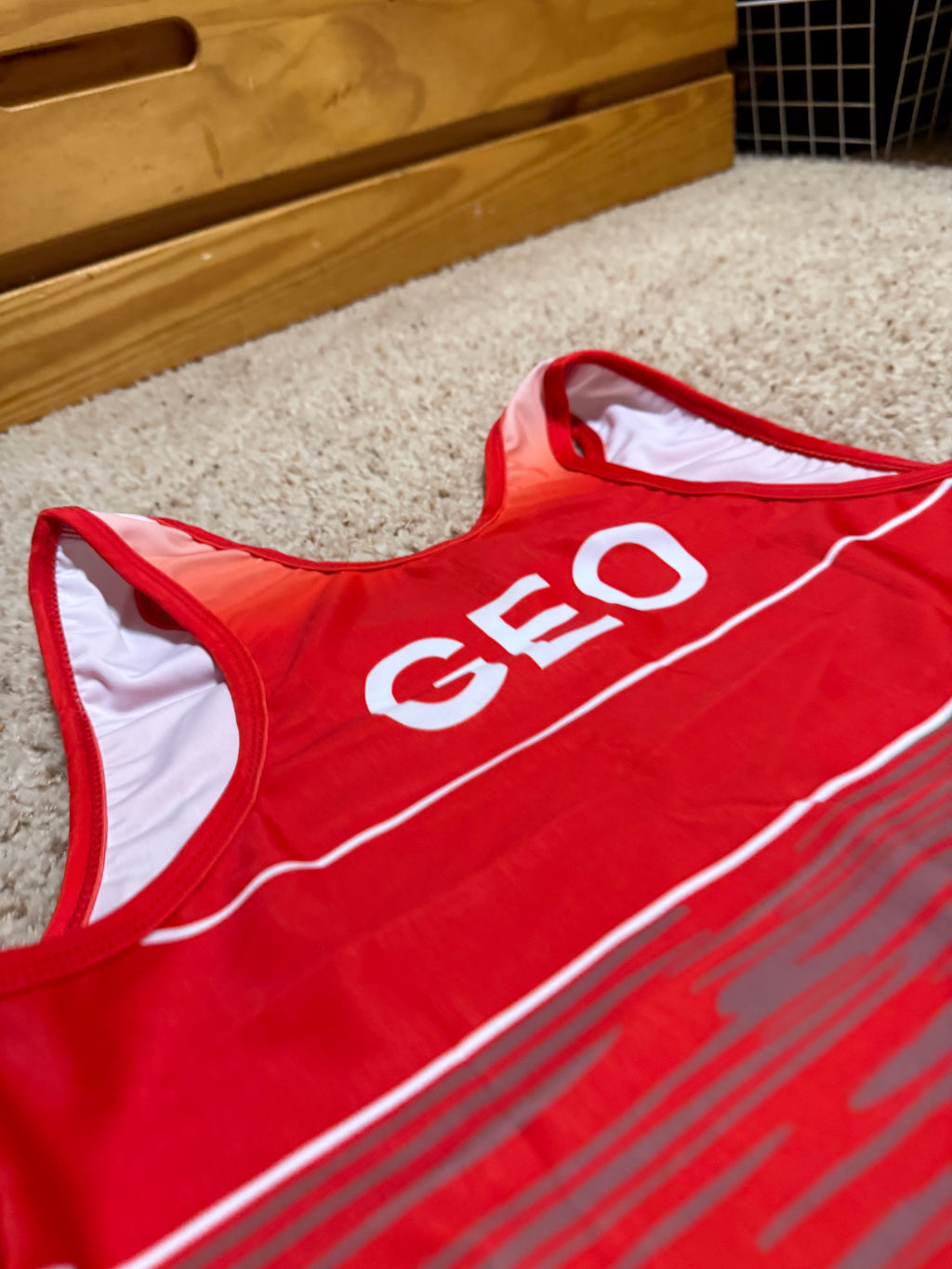 Team Georgian World Team Singlet Red