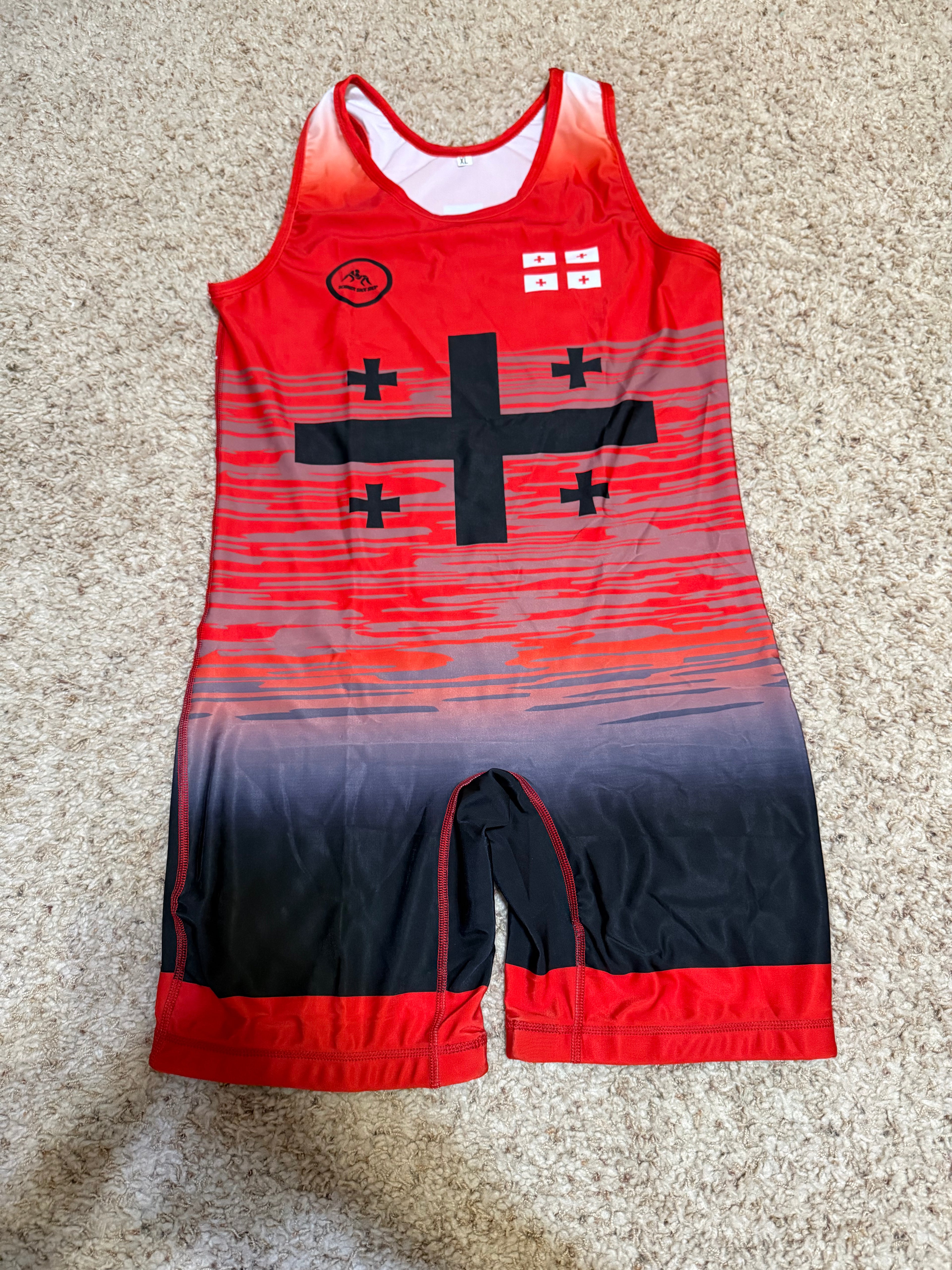 Team Georgian World Team Singlet Red