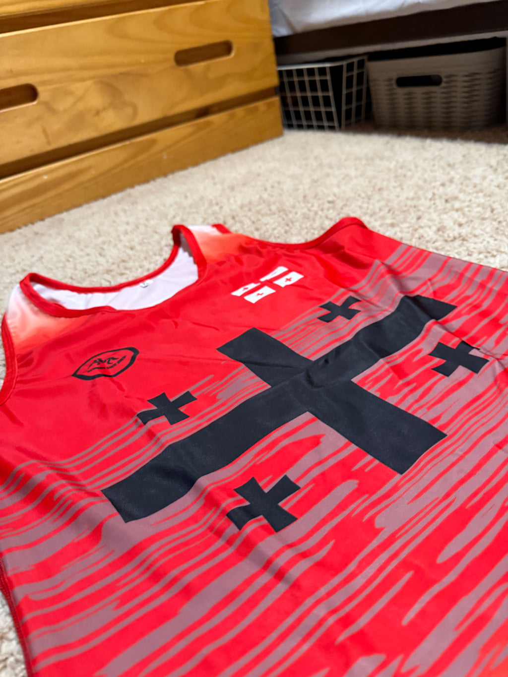 Team Georgian World Team Singlet Red