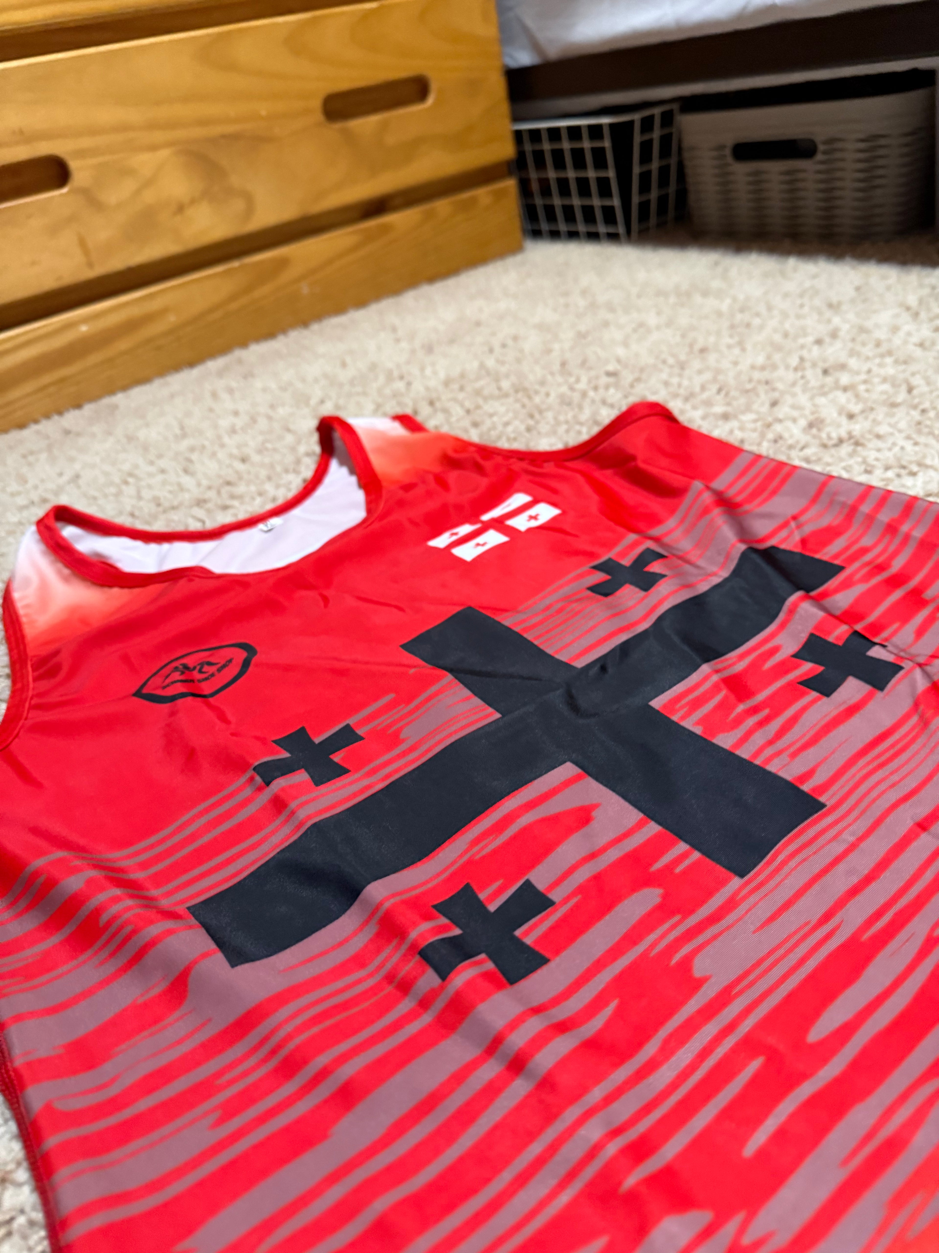 Team Georgian World Team Singlet Red