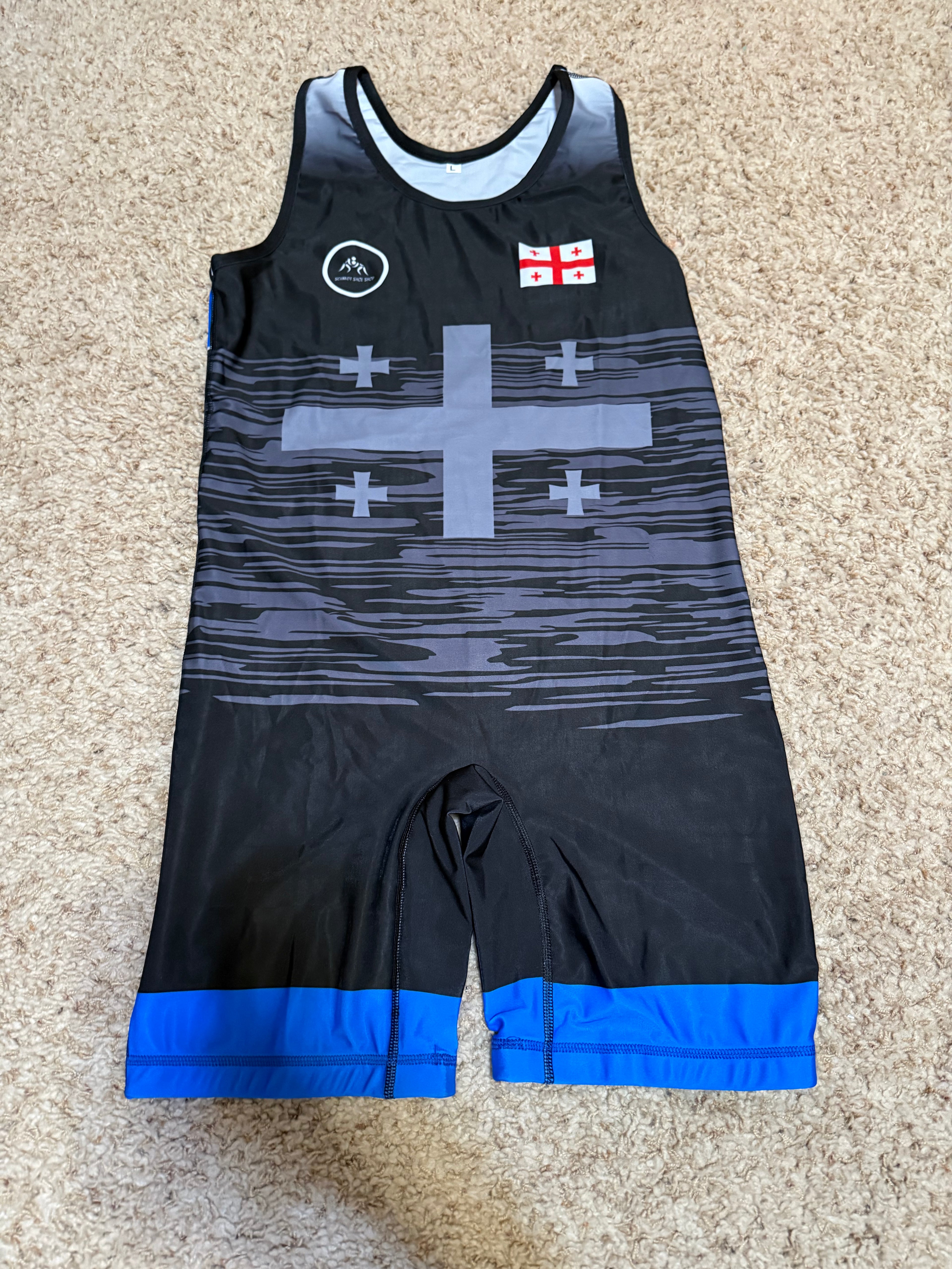 Team Georgian World Team Singlet Blue