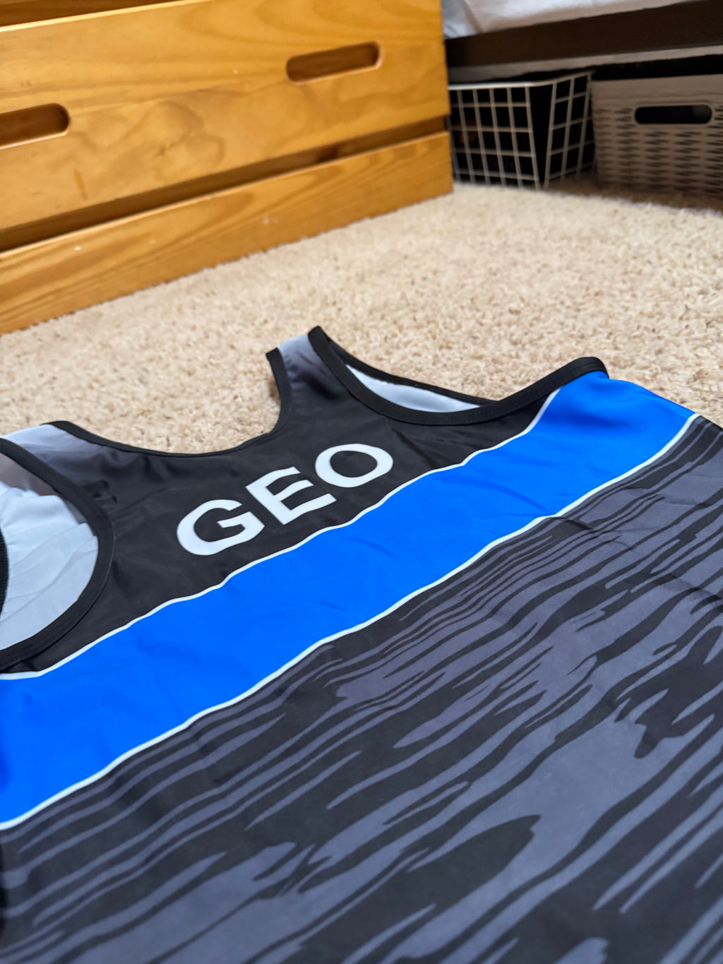 Team Georgian World Team Singlet Blue