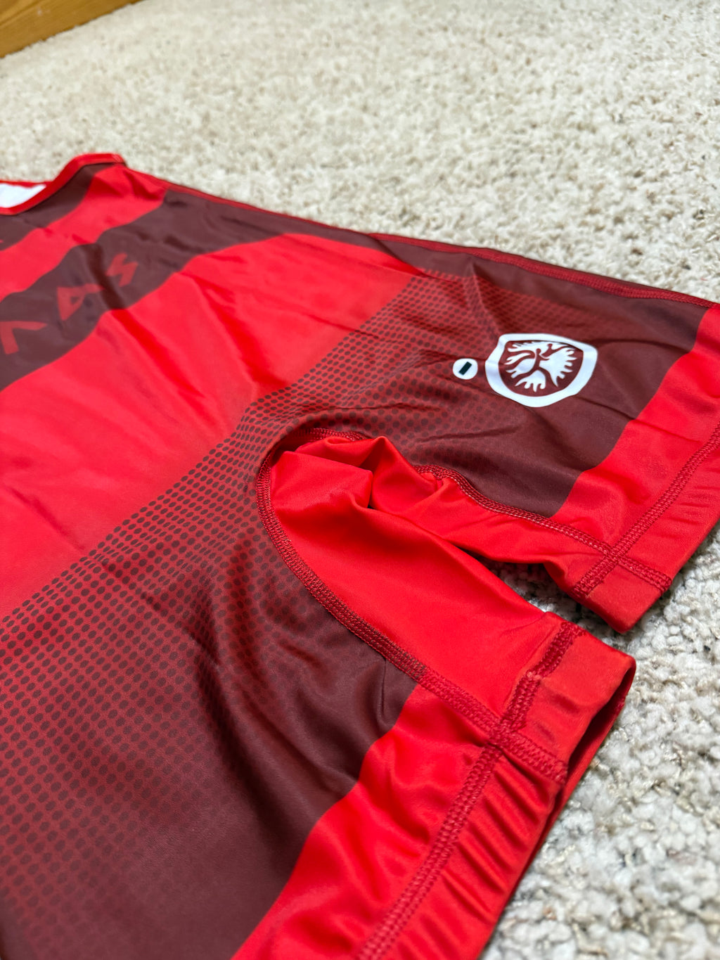Greece World Team Wrestling Singlet Red