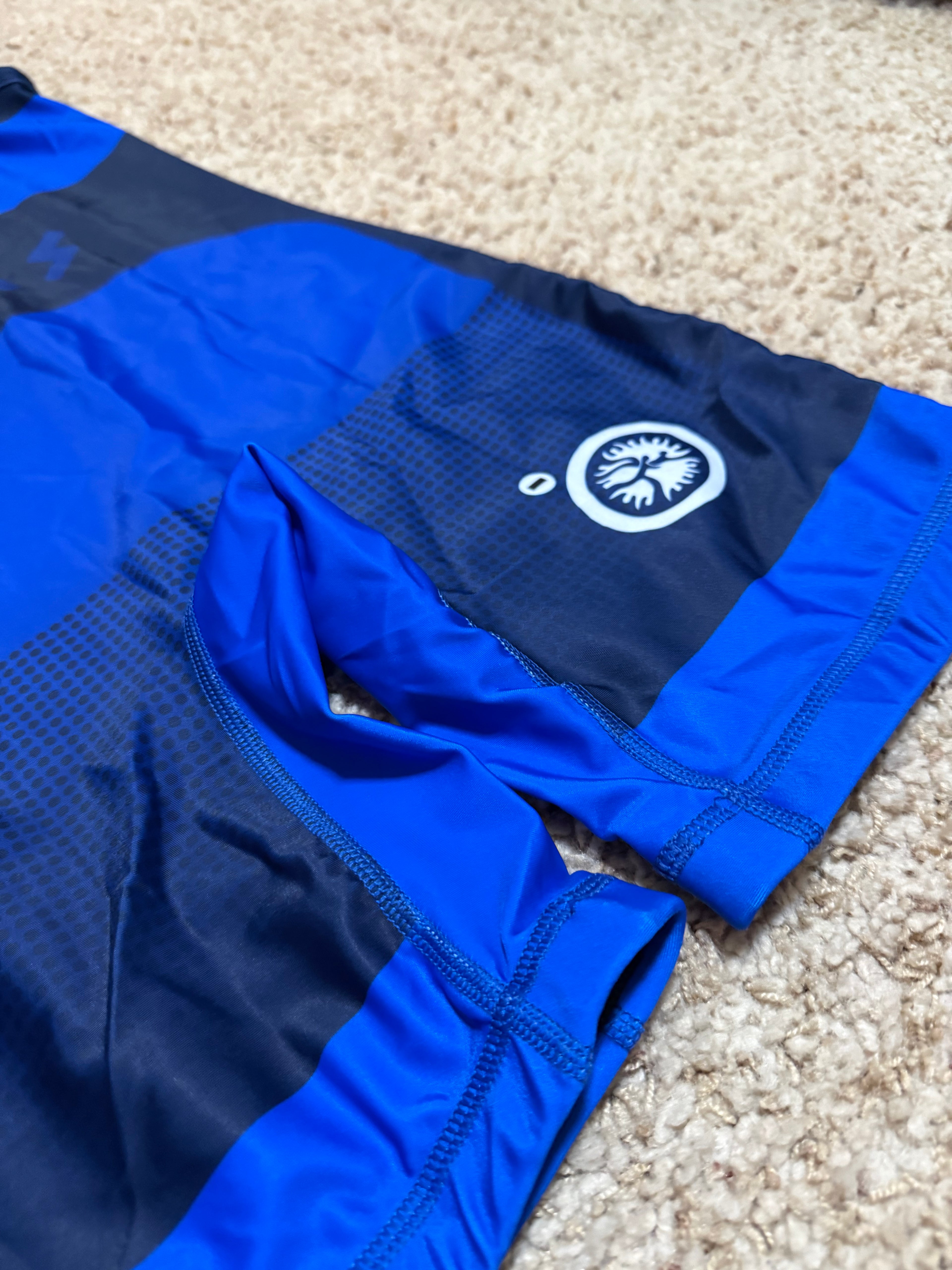 Greece World Team Wrestling Singlet Blue