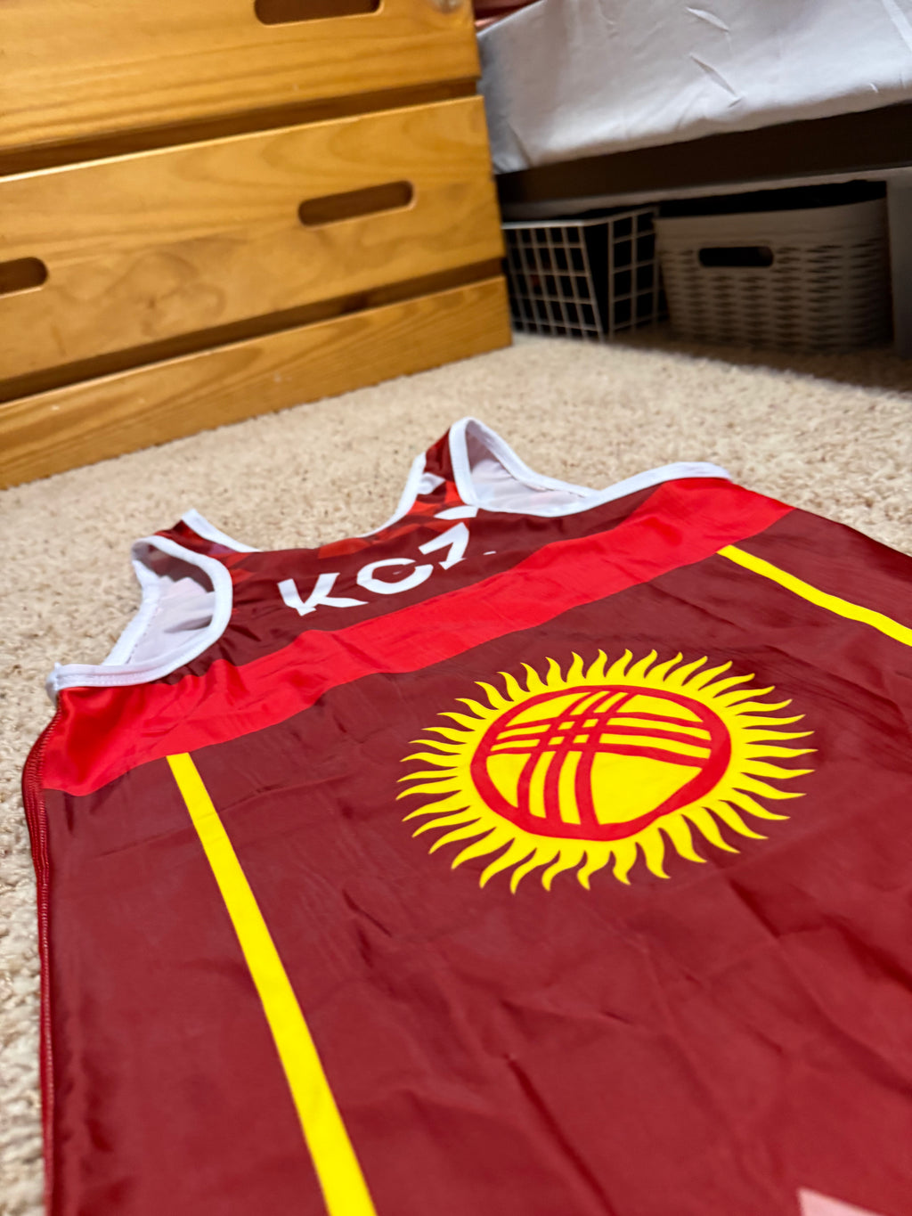 Kyrgyzstan World Team Wrestling Singlet Red