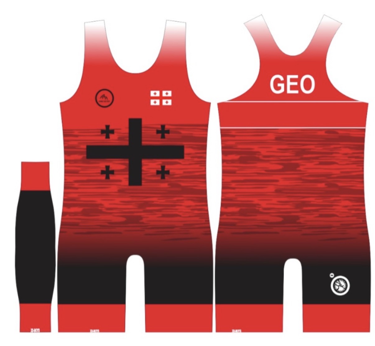 Team Georgian World Team Singlet Red