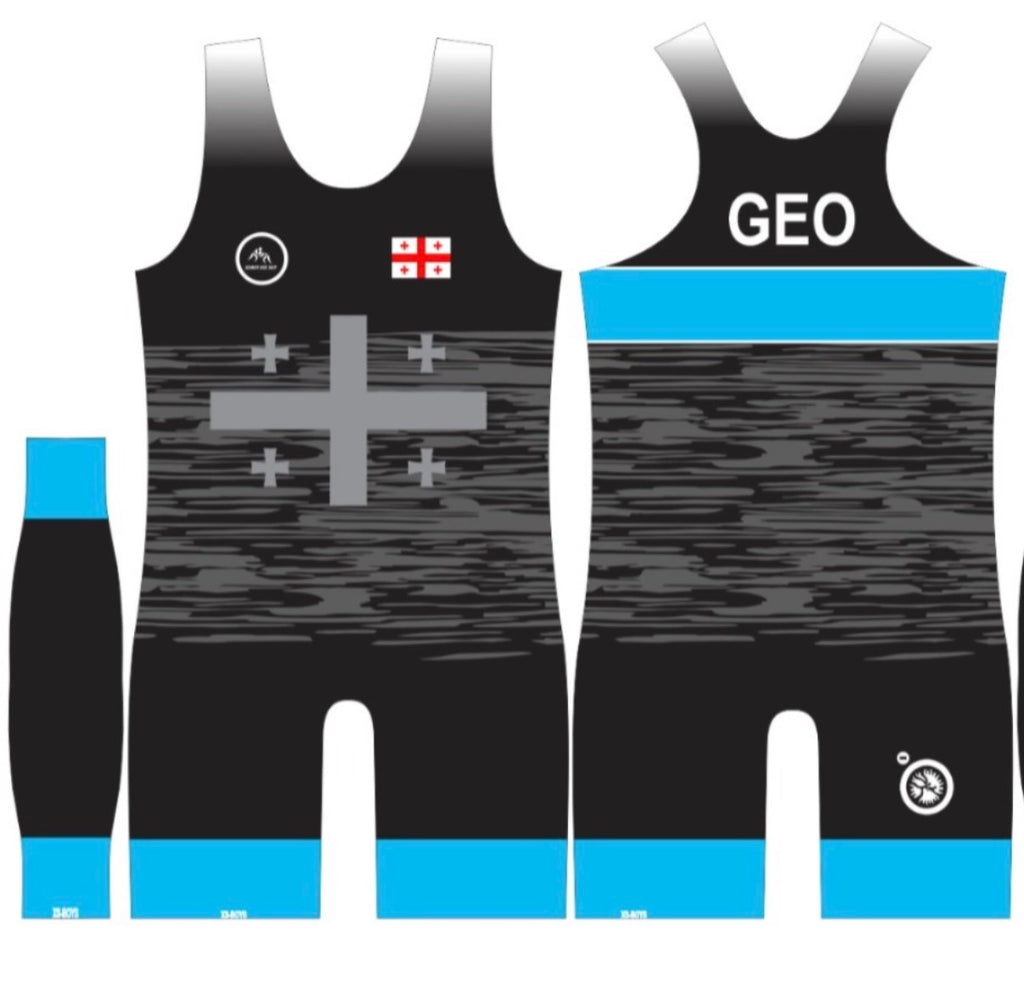 Team Georgian World Team Singlet Blue