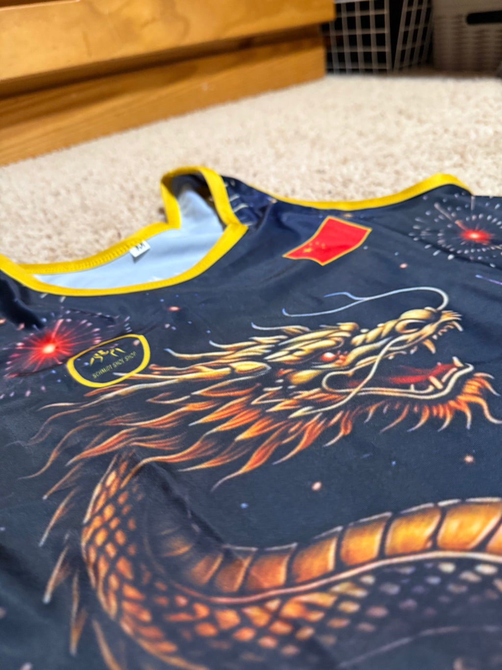 Custom Blue China Wrestling Singlet