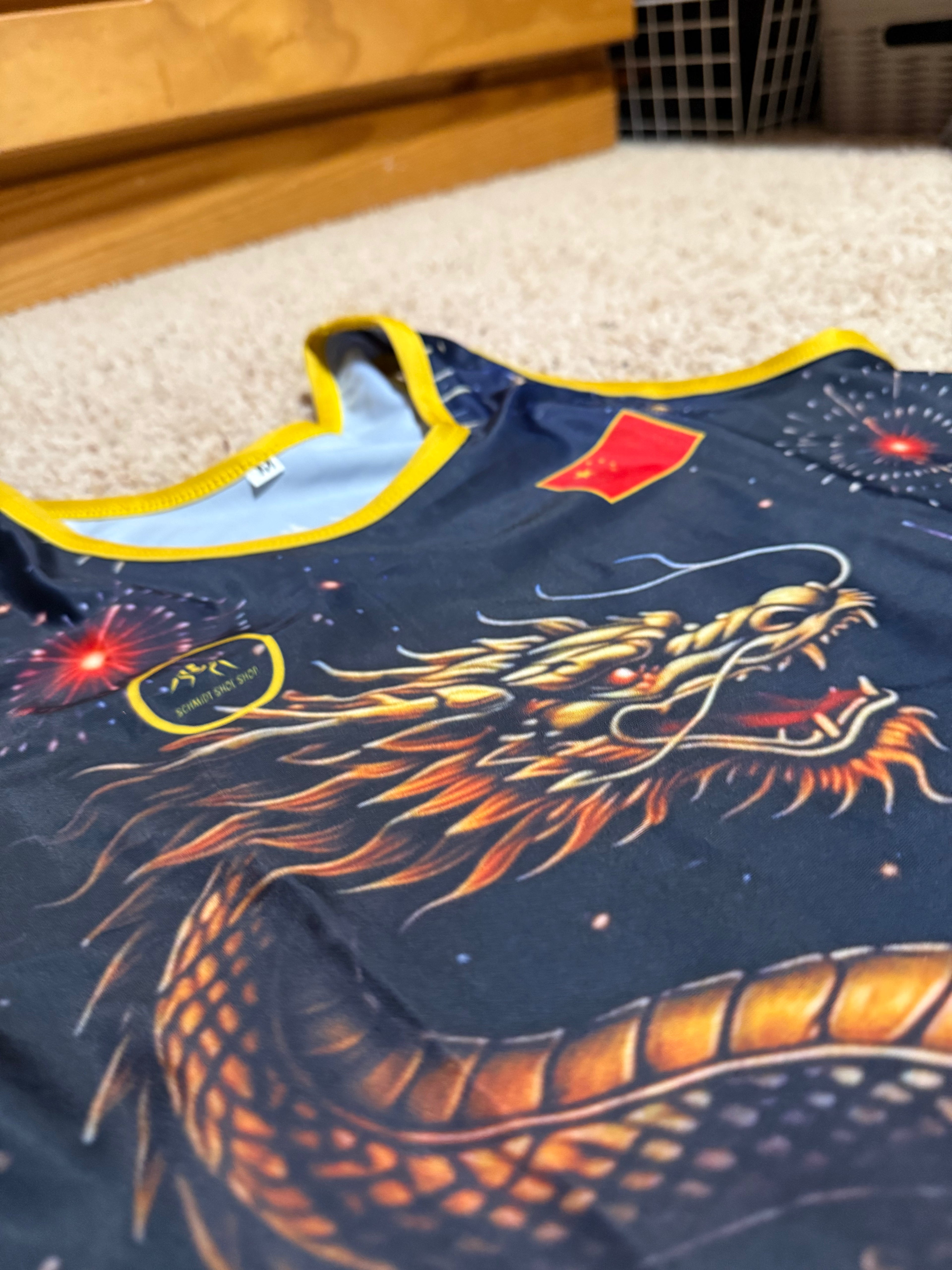 Custom Blue China Wrestling Singlet
