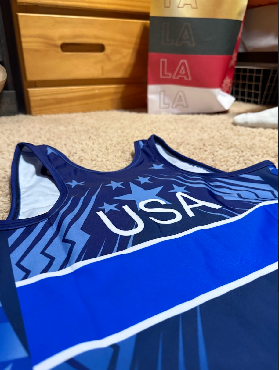 Team USA World Team Wrestling Singlet Blue