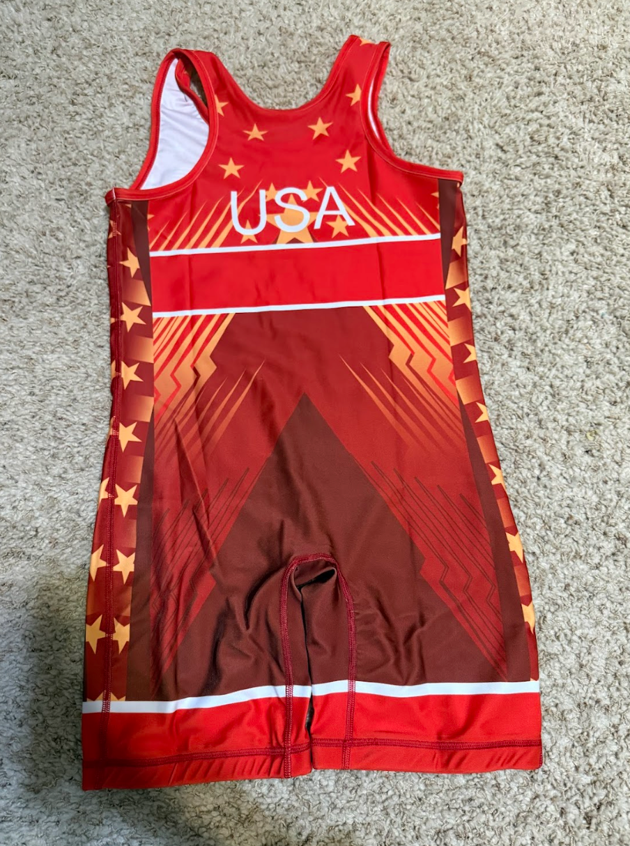 Team USA World Team Wrestling Singlet Red