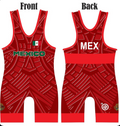 Team Mexico World Team Wrestling Singlet Red