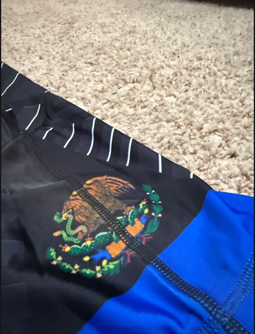 Team Mexico World Team Wrestling Singlet Blue