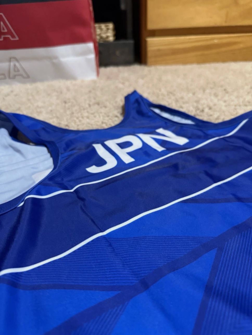2024 Paris Olympic Team Japan World Team Wrestling Singlets Blue