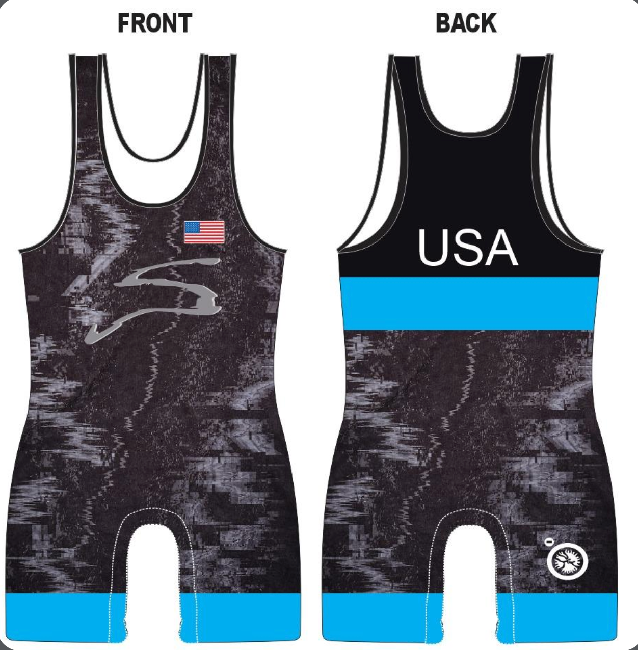 Sunkist Kids RTC Wrestling Singlet Blue