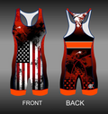 Merooj Custom USA Wrestling Singlet Red