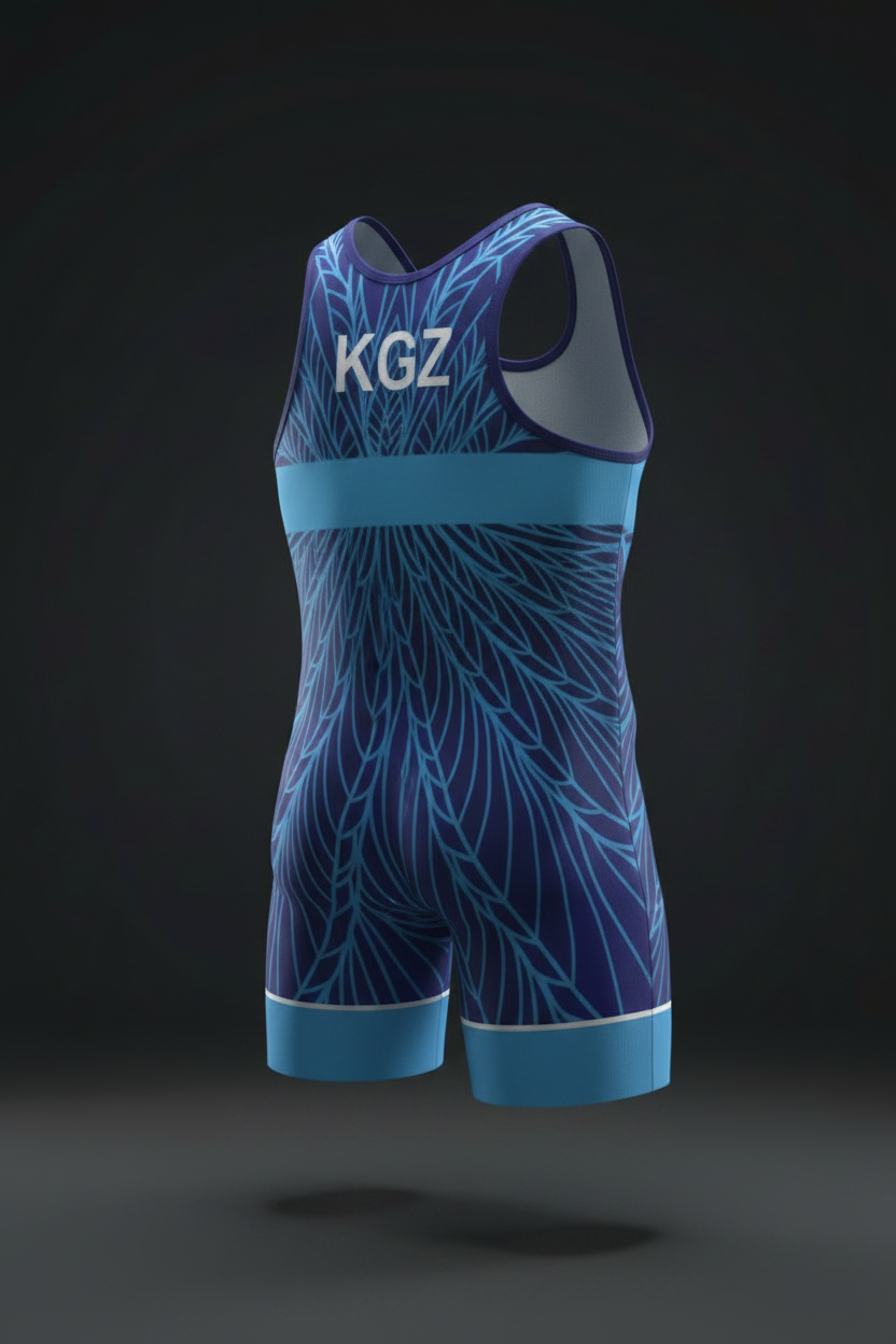 Kyrgyzstan World Team Singlet Blue