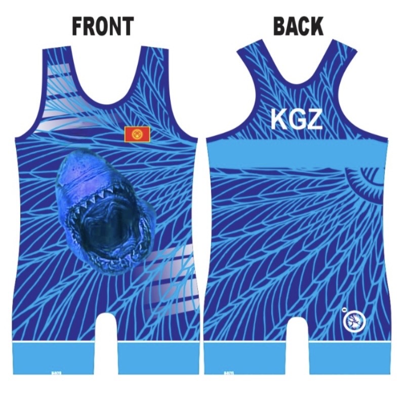 Kyrgyzstan World Team Singlet Blue